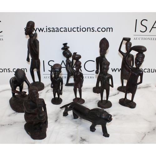 29 - Collection of Wooden African Carvings