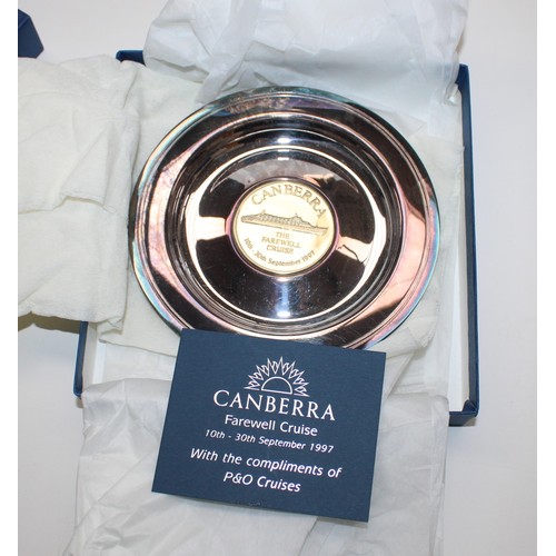 121 - Canberra Final Cruise Commemorative Plate In Box