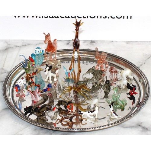 129 - A Collection Of Glass Ornamental Animals 
Tallest 16.5cm 
TRAY NOT INCLUDED
COLLECTION ONLY