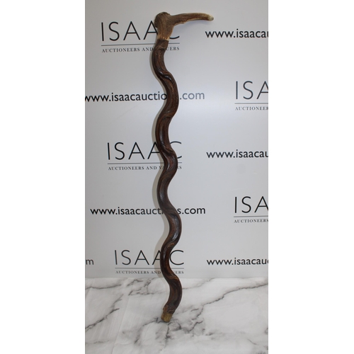 143 - Collectable Wooden Walking Stick Length-84cm