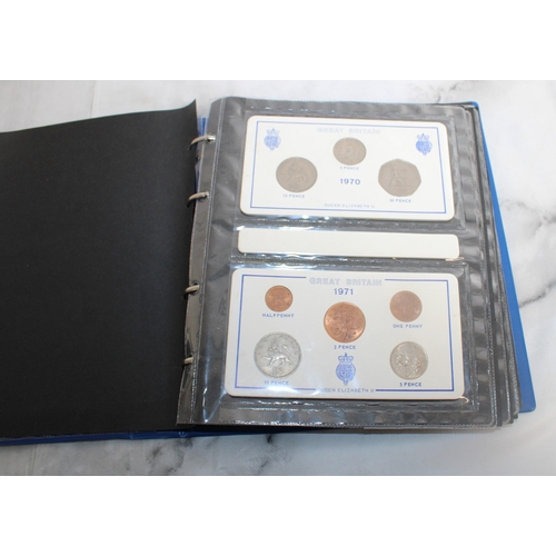 355 - 1968 - 1982 Queen Elizabeth II Coin Set (16 Sets) In Folder