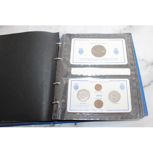 355 - 1968 - 1982 Queen Elizabeth II Coin Set (16 Sets) In Folder