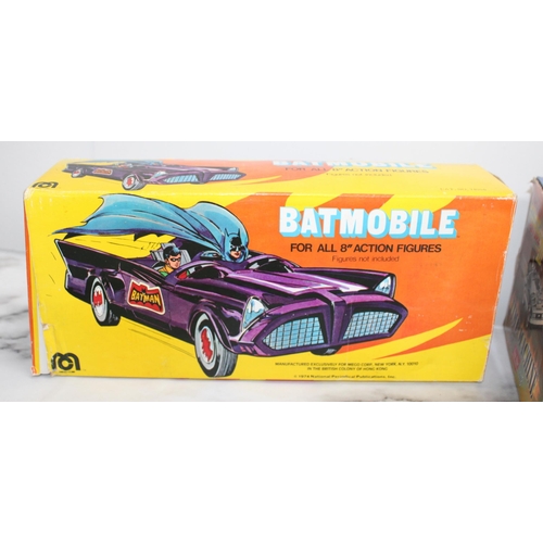 Three Boxed Collectable Vehicles Inc-MEGO CORP BATMOBILE CAT NO 74006 ...