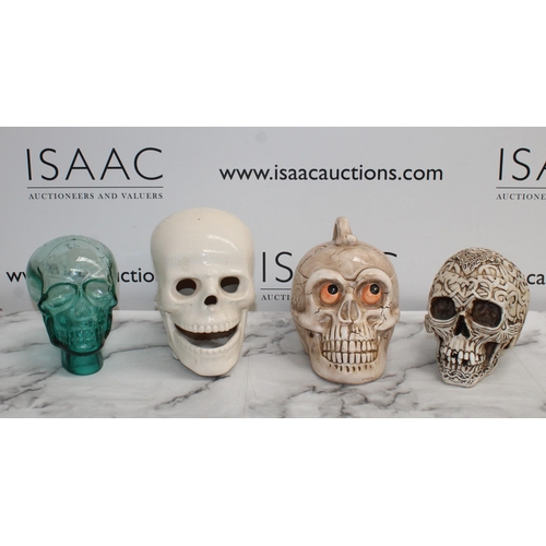 144 - Four Collectable Skulls
Tallest-20.5cm
COLLECTION ONLY