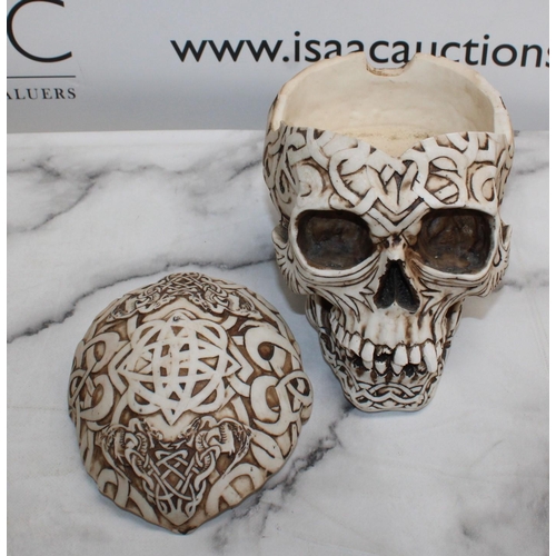 144 - Four Collectable Skulls
Tallest-20.5cm
COLLECTION ONLY