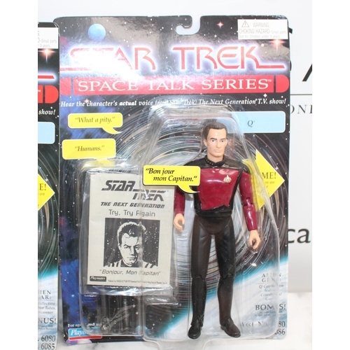 849 - Selection Of Boxed & Unboxed Figurines Inc- Star Trex Space Talk Series Commander William Riker/Borg... 