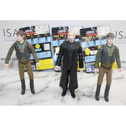 849 - Selection Of Boxed & Unboxed Figurines Inc- Star Trex Space Talk Series Commander William Riker/Borg... 