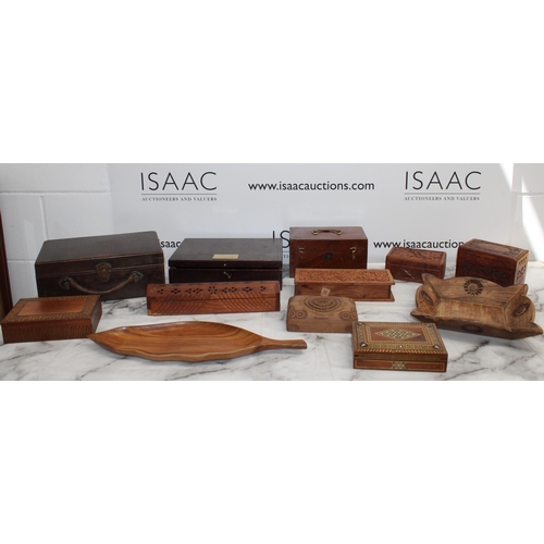 30 - Collection Of Wooden Boxes/Dishes