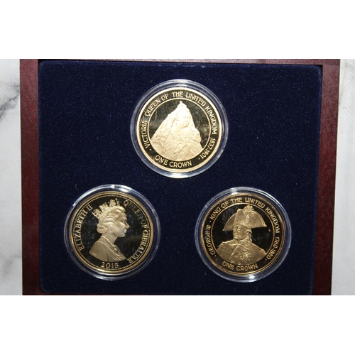 361 - Three Boxed Coin Sets Inc- 2015 The Longest Reigning Monarchs One Crowns/Jubilee Mint The Queen's Co... 