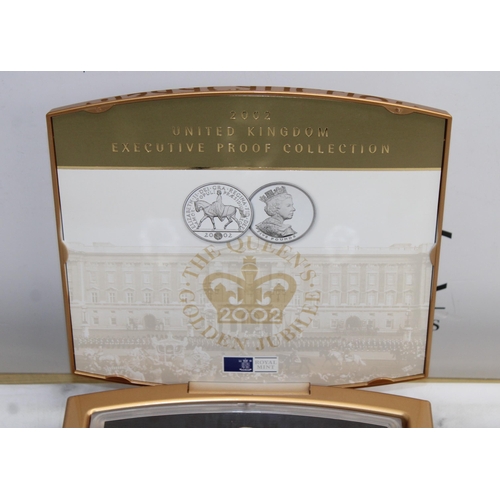 365 - Boxed The Royal Mint 2002 UK Executive Proof Collection Golden Jubilee EIIR