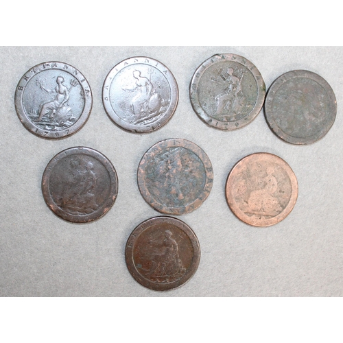 367 - 8 x Cartwheel Half Pennies Various Grades