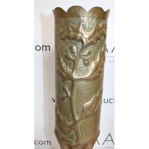 237 - 2 x Decorative Trench Art Tallest 49cm