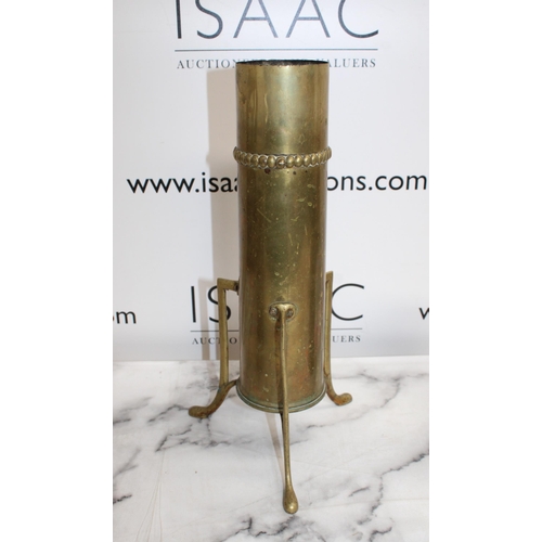 238 - 3 x Trench Art Tallest 37.5cm