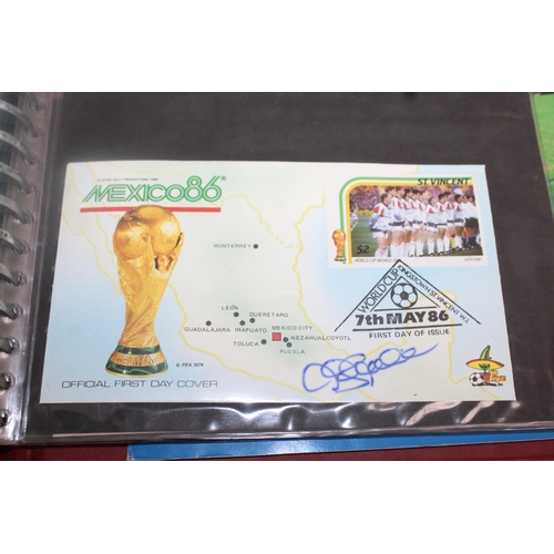 537 - Four Folders The World Cup Masterfile Fifa 1974 Stamp Collection Unfranked Stamps/One Crown Coins/Co... 