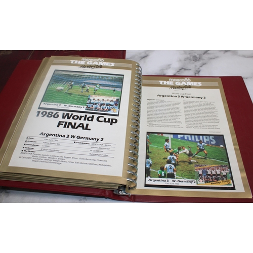 537 - Four Folders The World Cup Masterfile Fifa 1974 Stamp Collection Unfranked Stamps/One Crown Coins/Co... 