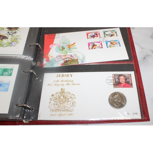 539 - 5 x Folders Containing Postcards/Envelopes/Quantity Of First Day Covers Jersey/Marriage Of The Princ... 