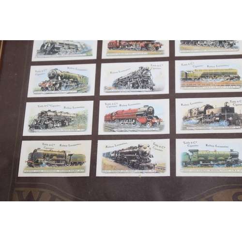 161 - Two Framed Cigarette Cards Damage To One Frame As Shown In Pictures. Military & Railway 
COLLECTION ... 