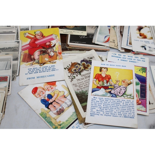 541 - Two Albums & A Box Containing Collectable Postcards