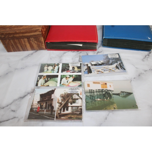 541 - Two Albums & A Box Containing Collectable Postcards