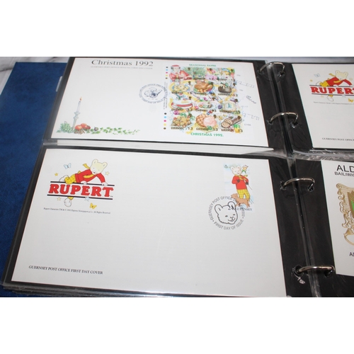 542 - Two Folders Containing Quantity Of First Day Covers & Some Franked & Unfranked Stamps