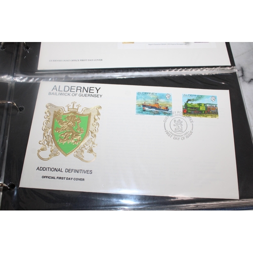 542 - Two Folders Containing Quantity Of First Day Covers & Some Franked & Unfranked Stamps