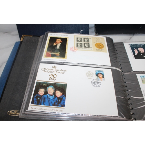 542 - Two Folders Containing Quantity Of First Day Covers & Some Franked & Unfranked Stamps