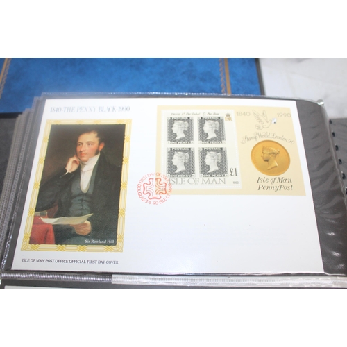 542 - Two Folders Containing Quantity Of First Day Covers & Some Franked & Unfranked Stamps