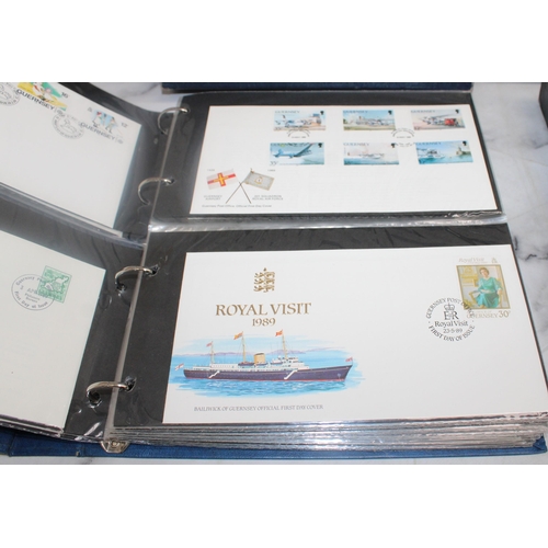 542 - Two Folders Containing Quantity Of First Day Covers & Some Franked & Unfranked Stamps