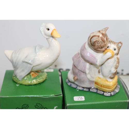 166 - 10 x Boxed John Beswick Royal Doulton & The World Of Beatrix Potter Royal Albert Animals