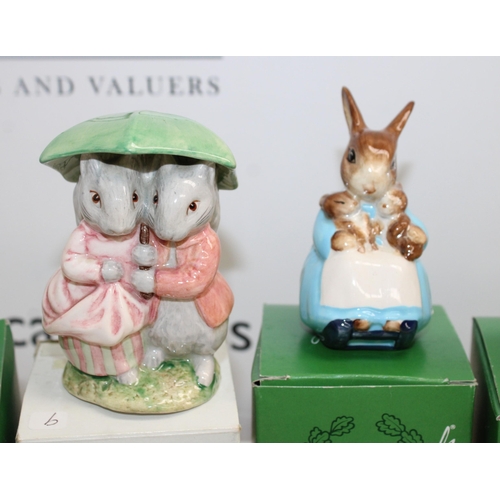 166 - 10 x Boxed John Beswick Royal Doulton & The World Of Beatrix Potter Royal Albert Animals