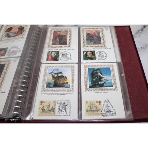 545 - 3 x Albums Containing Quantity Of Silk Covers/First Day Covers