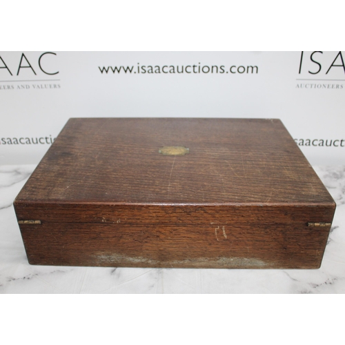 168 - Wooden Canteen Box/Case 47.5 x 33.5 x 12.5cm