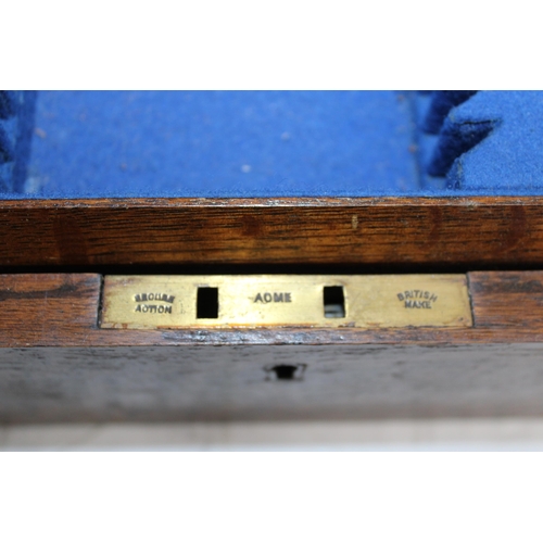 168 - Wooden Canteen Box/Case 47.5 x 33.5 x 12.5cm