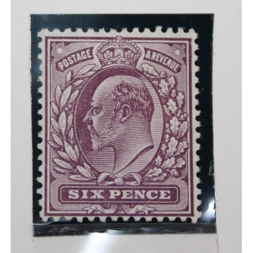 549 - Great Britain 1902-10, De La Rue, 6d Dull Purple (C) Mint. SG 248