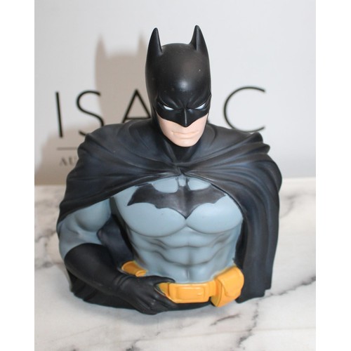 890 - Three BATMAN Items Inc- Figure/Money Box/ Transformer Tallest 41cm