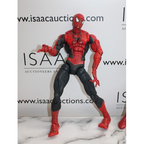 891 - Four Collectable Spiderman Tallest 46cm Inc-Marvel/Hasbro