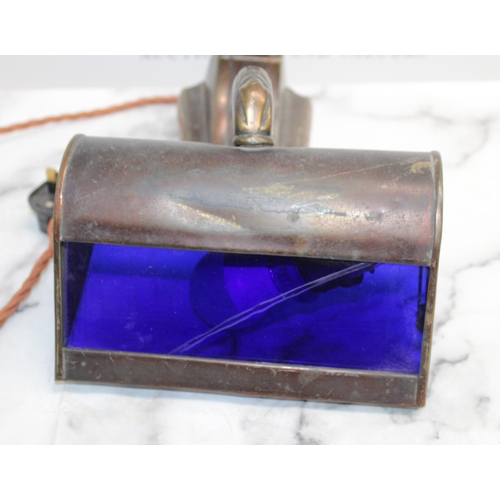 Vintage Piano Lamp Untested COLLECTION ONLY DUE TO GLASS