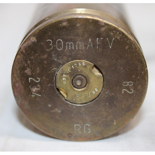 3 x Brass Military Shells Tallest 37.5cm