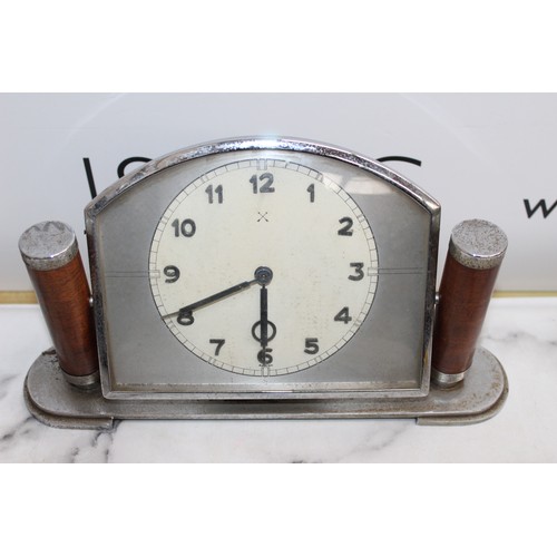 31 - Vintage Mantel Clock Untested
Collection Only
Length 31cm...