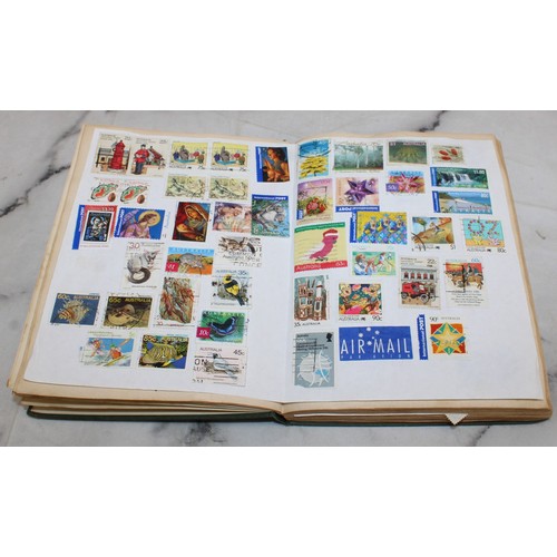 345 - 3 x Collection Of Stamps In Albums Franked/Unfranked