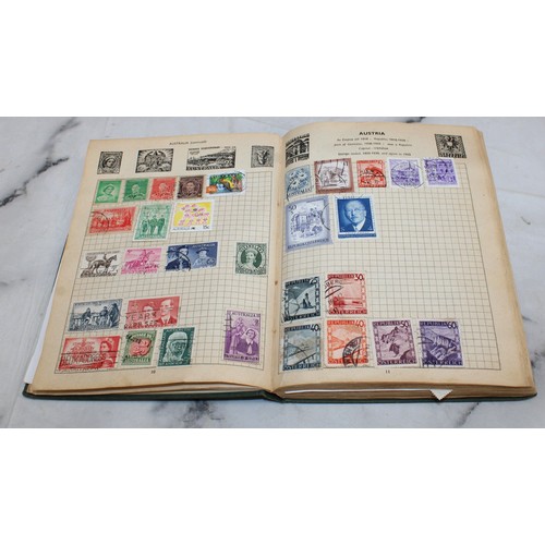 345 - 3 x Collection Of Stamps In Albums Franked/Unfranked