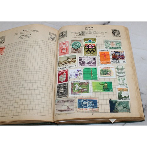 345 - 3 x Collection Of Stamps In Albums Franked/Unfranked