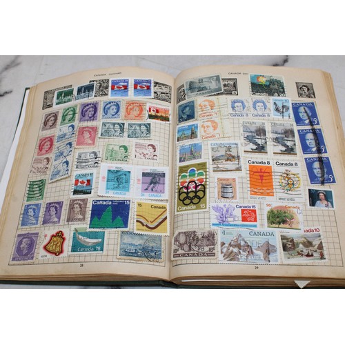 345 - 3 x Collection Of Stamps In Albums Franked/Unfranked