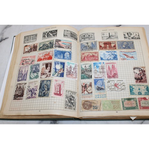 345 - 3 x Collection Of Stamps In Albums Franked/Unfranked