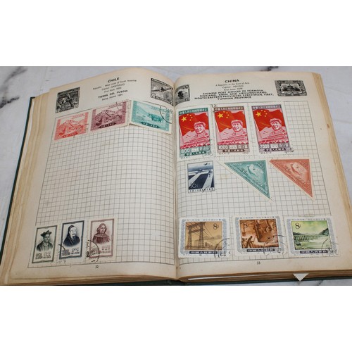 345 - 3 x Collection Of Stamps In Albums Franked/Unfranked