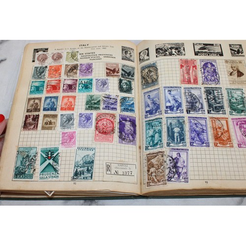 345 - 3 x Collection Of Stamps In Albums Franked/Unfranked