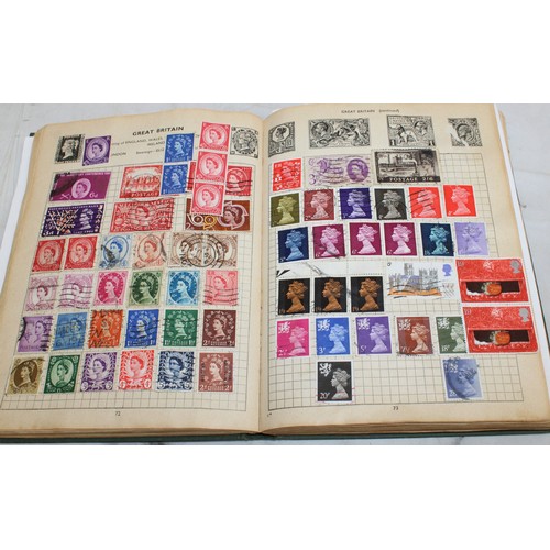 345 - 3 x Collection Of Stamps In Albums Franked/Unfranked