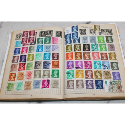 345 - 3 x Collection Of Stamps In Albums Franked/Unfranked