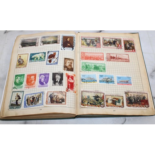 345 - 3 x Collection Of Stamps In Albums Franked/Unfranked