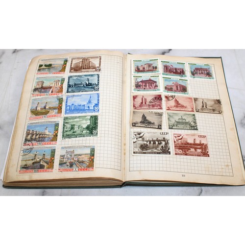 345 - 3 x Collection Of Stamps In Albums Franked/Unfranked